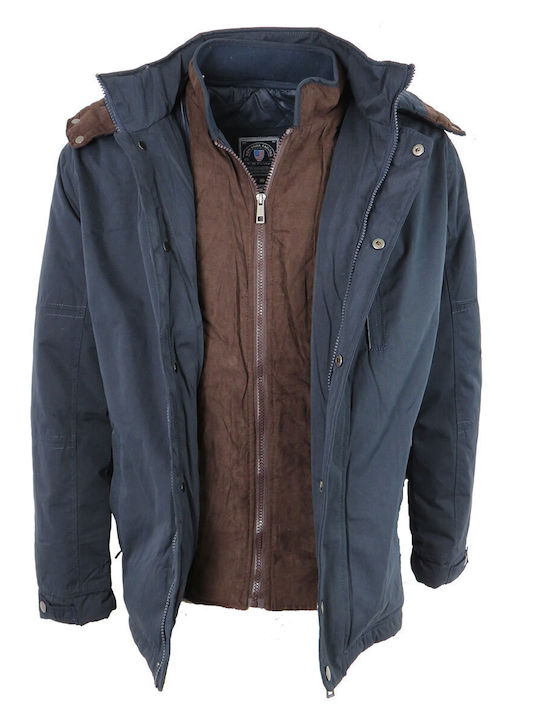 New York Tailors Men's Winter Jacket Blue