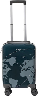 Jet Lag Cabin Travel Suitcase Gray with 4 Wheels Height 45cm.