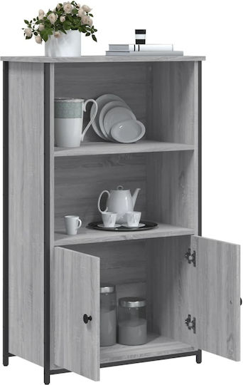 Grey Sonoma Bookcase 62x32x103.5cm