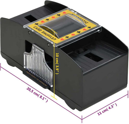 vidaXL Card Shuffler Paper Black 20.5x11cm 1pcs