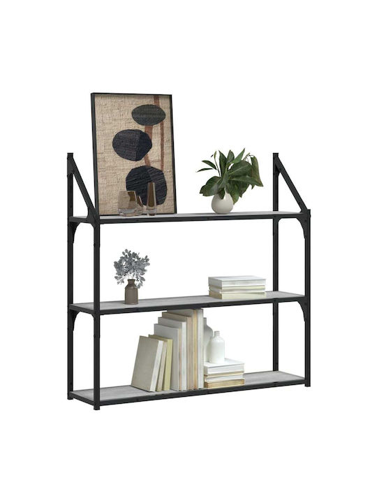 Grey Sonoma Wall Shelf 80x21x78.5cm
