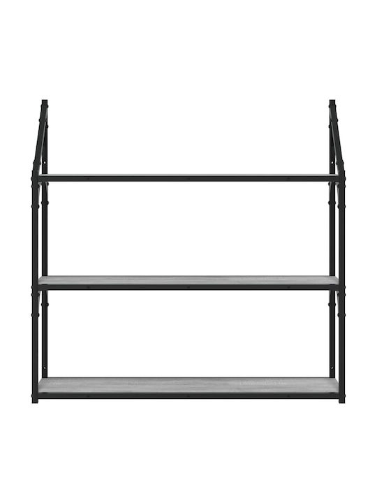 Grey Sonoma Wall Shelf 80x21x78.5cm