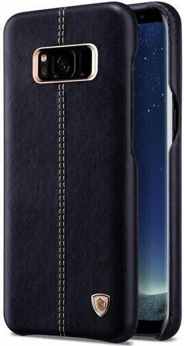 Nillkin Englon Задна корица Кожа Черен (Galaxy S8)