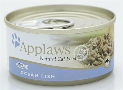 Applaws Natural Cat Food Wet Food for Adult Cats In Can with Fish Ωκεανού 1pc 156gr