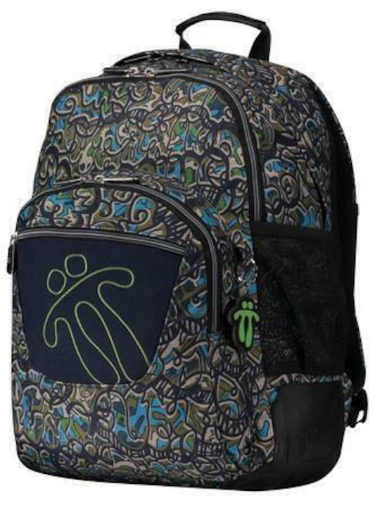 Totto Morral Rayol 6LL School Bag Backpack Junior High-High School Multicolour with Water Bottle Holder 25Liters