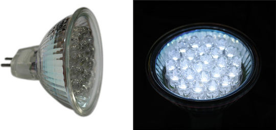 Adeleq LED Bulb 1.4W for Socket GU4 and Shape PAR16 Cool White 65lm