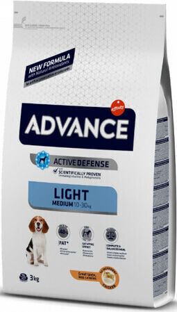 Affinity Advance Light Medium 12kg Dry Food Diet for Adult Medium Breed Dogs with Chicken and Rice