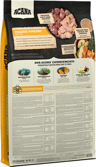 Acana Prairie Poultry 9.7kg Dry Food for Dogs Grain-Free & Gluten-Free with Poultry