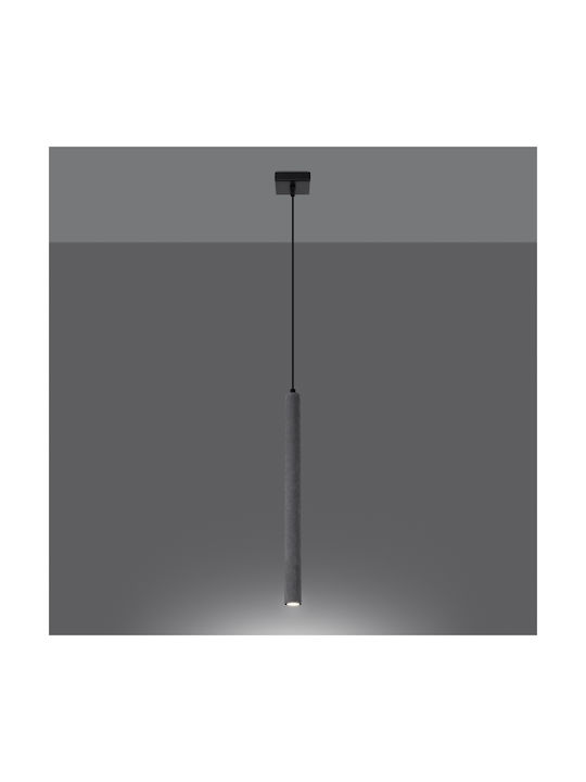 Sollux Pastelo Hängelampe Gray mit Fassung G9 8x8x120cm.