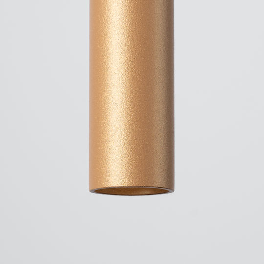 Sollux Pastelo Pendant Light Gold with Socket G9 8x8x120cm