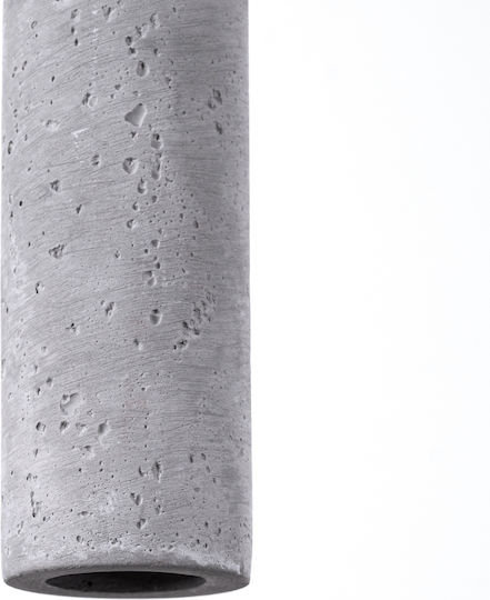 Sollux Pastelo Pendant Light Gray with Socket G9 8x8x120cm