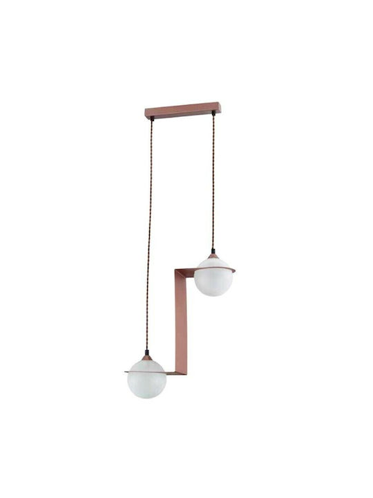 Luma Pendant Light Two-Light Ball for Socket G9 Gold