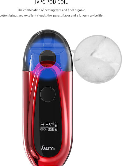 IJOY Vpc Комплект капсули 2мл с Вградена Батерия 450mAh Бял