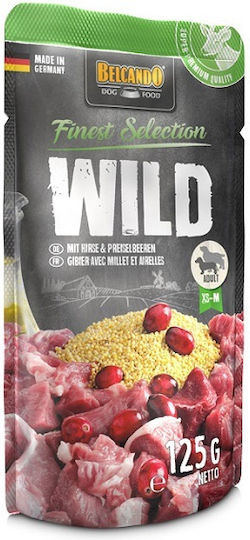 Belcando Finest Selection Wet Food Dogs in Pouches with Bushmeat and Blueberries 125gr