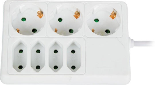 VK Lighting Bandă de alimentare 3 Prize cu Cablu 1.5m