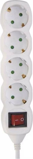 Com Power Strip 4 Positions with Switch and Cable 3m