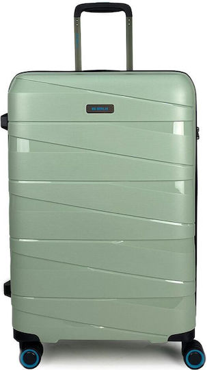 Bg Berlin Medium Travel Suitcase Hard Turquoise with 4 Wheels Height 67.5cm BG003/13/24MINT