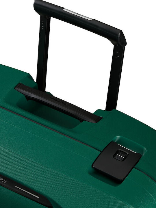 Samsonite Essens Medium Hard Green Suitcase With 4 Wheels Height 69cm