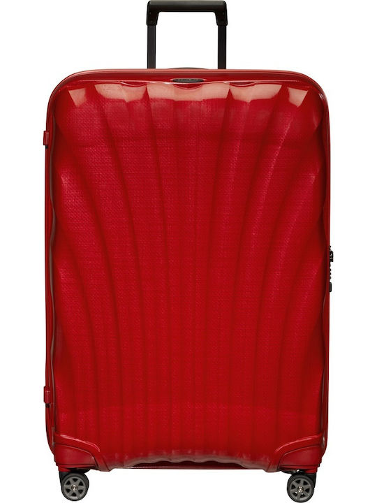 Samsonite C-LITE Große Hartreisekoffer Rote mit 4 Rädern Höhe 81cm
