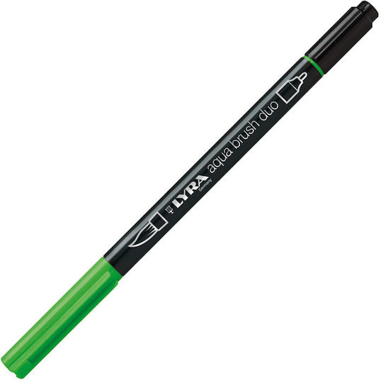 Lyra Aqua Brush Duo Design Marker 4mm Green