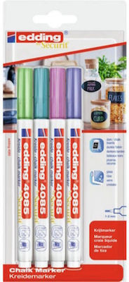 Edding Edding Permanent Markers Colorful 4pcs