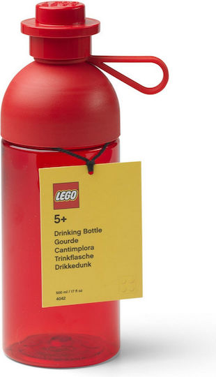 Room Copenhagen Lego Παιδικό Παγούρι Πλαστικό Κόκκινο 500ml