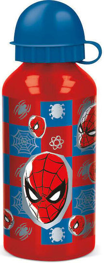 Stor Παιδικό Παγούρι Spiderman Αλουμινίου Μπορντό 400ml