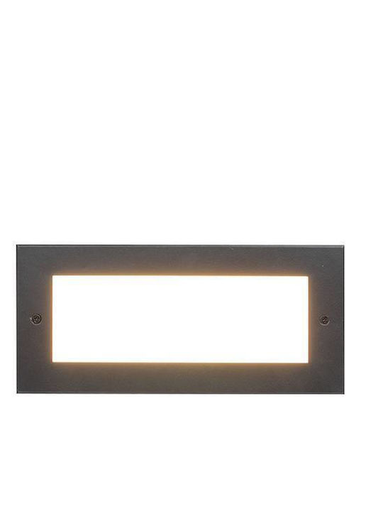 Sun Light Wall-Mounted Outdoor Ceiling Light LED IP65 10W with Warm White Light 24.6x7εκ.