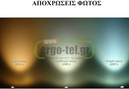 Atman Στεγανός Προβολέας LED 20W Φυσικό Λευκό 4000K IP65