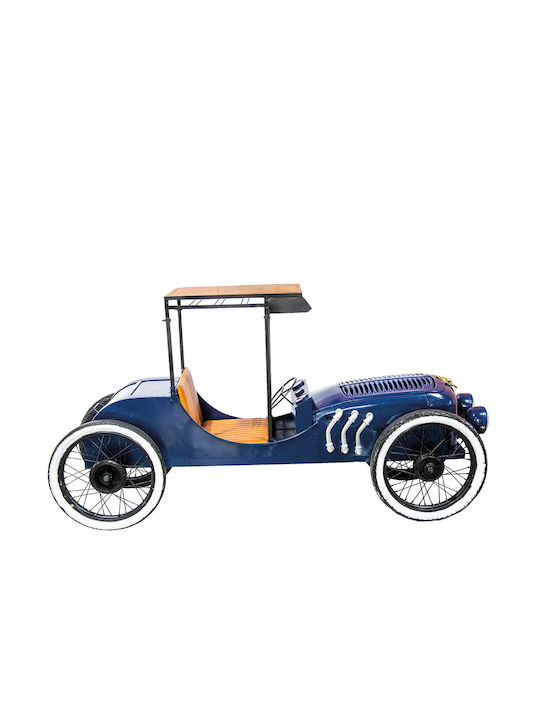 Metall Oldtimer Esszimmer- und Küchentisch Holz mit Metallrahmen Blau 230x67x120cm
