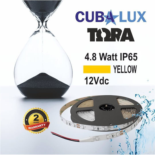 Cubalux Waterproof LED Strip 12V Yellow Light 5m Type SMD3528
