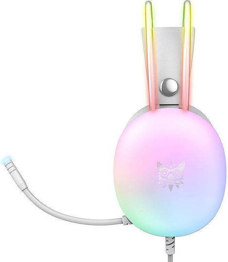 Onikuma X25 Over Ear Gaming Headset με σύνδεση 3.5mm Λευκό