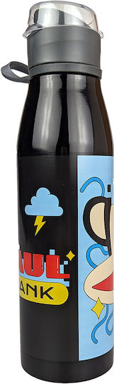 Paul Frank Детска Бутилка За Вода Неръждаема Стомана Черен 600ml