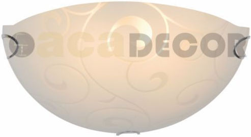 Aca Chaplin Classic Lamp Wall with Socket E27 White 30cm