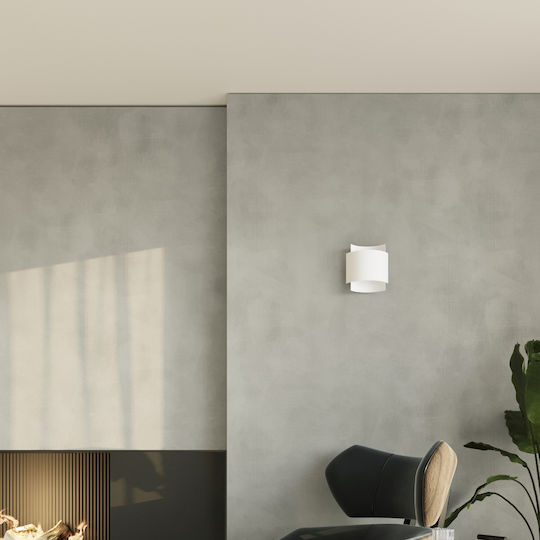 Sollux Impact Modern Lamp Wall with Socket G9 White 40x20x16cm