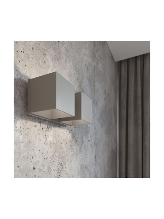 Sollux Quad 2 Modern Lamp Wall Gray 26x14x14cm