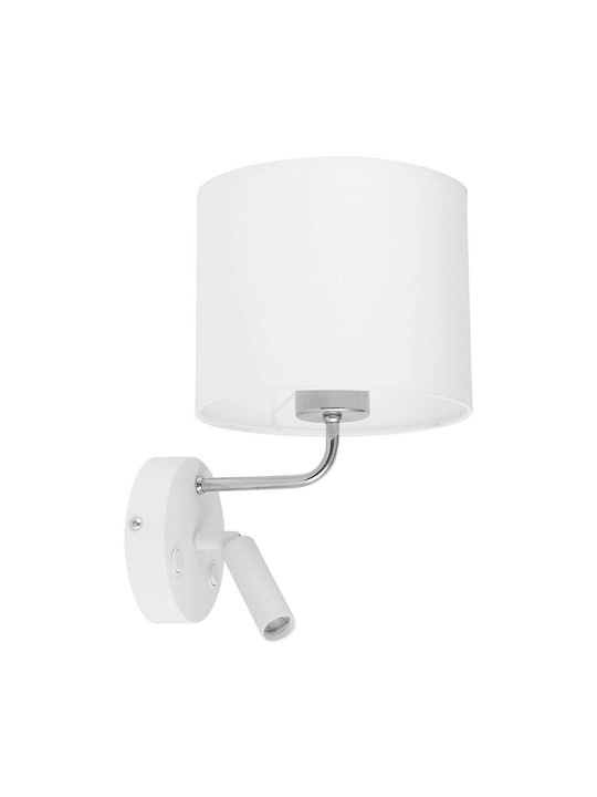 TK Lighting Enzo Φωτιστικό Τοίχου με Ντουί E27 Λευκό 25x25εκ.