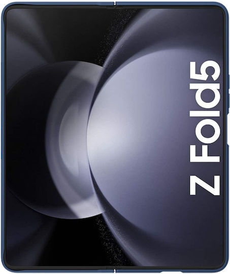 Nillkin Camshield Silky Umschlag Rückseite Silikon Blau (Galaxy Z Fold5)