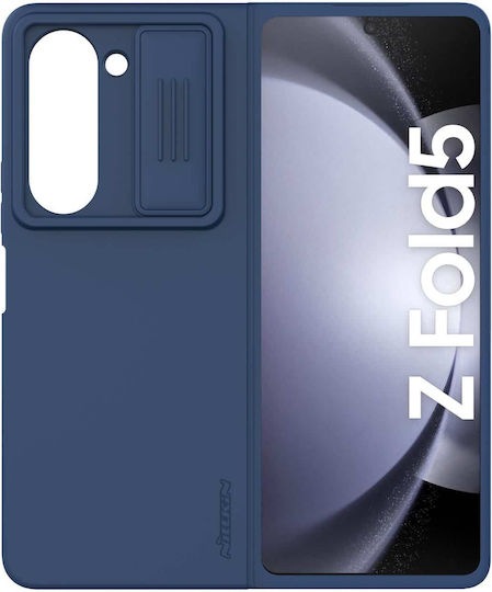 Nillkin Camshield Silky Umschlag Rückseite Silikon Blau (Galaxy Z Fold5)