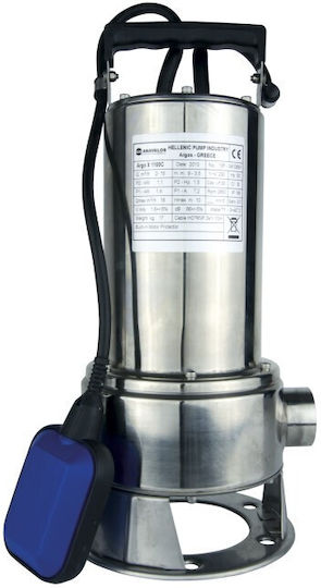Anavalos Μονοφασική Αντλία Ακαθάρτων / Λυμάτων 1.46hp με Φλοτέρ και Κοπτήρες