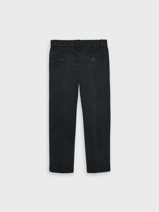 Mayoral Kids Trousers Black Slim Fit