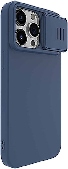 Nillkin Camshield Silky Umschlag Rückseite Silikon Blau (iPhone 15 Pro)