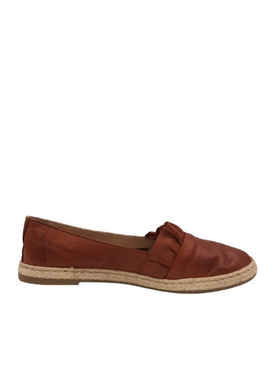 Creator Women's Leather Espadrilles Tabac Brown