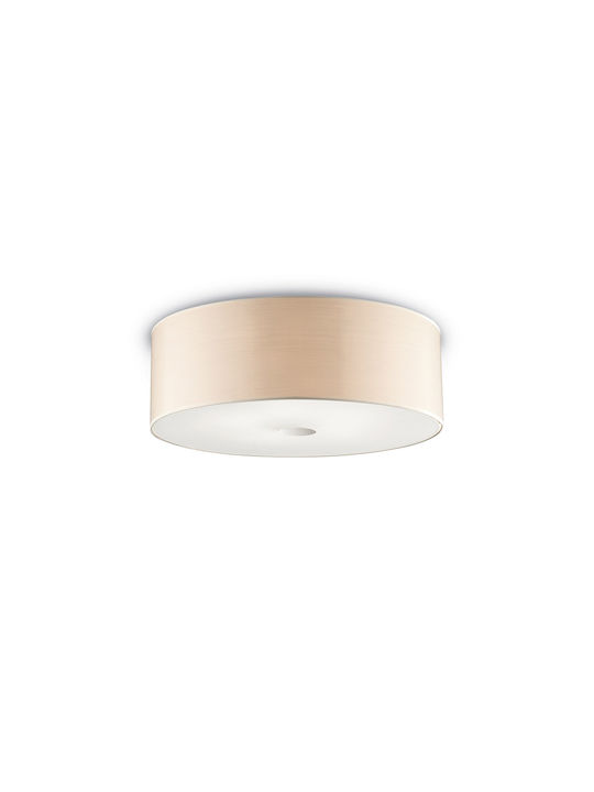 Ideal Lux Woody PL5 Modernă De lemn Plafonieră de tavan cu Dulie E27 60buc Bej