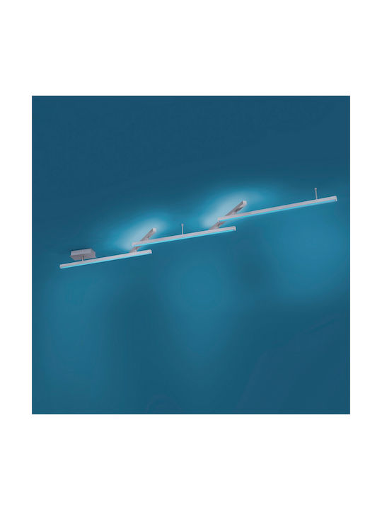 Trio Lighting Таванно осветление Сребрист с Вграден LED и Дистанционно Управление