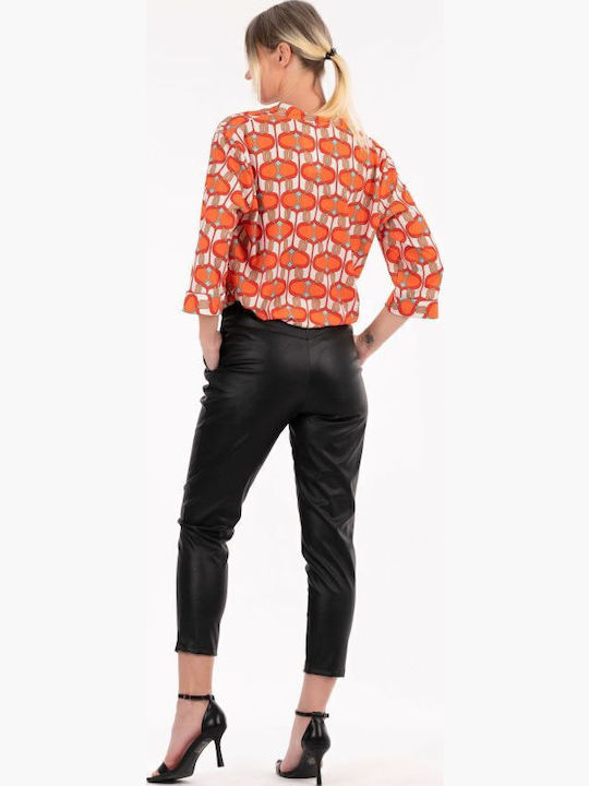 Dama Tesatura Pantaloni Black