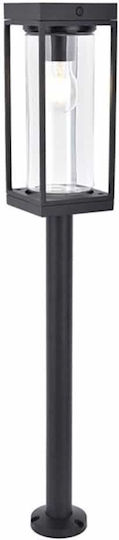 Lutec Solarleuchte Boden Column 2W 200lm Warmes Weiß 2700K mit Bewegungssensor und Fotokontakt IP44 12cmx12cmx76cmcm