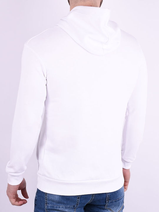 Baros Herren Sweatshirt mit Kapuze white