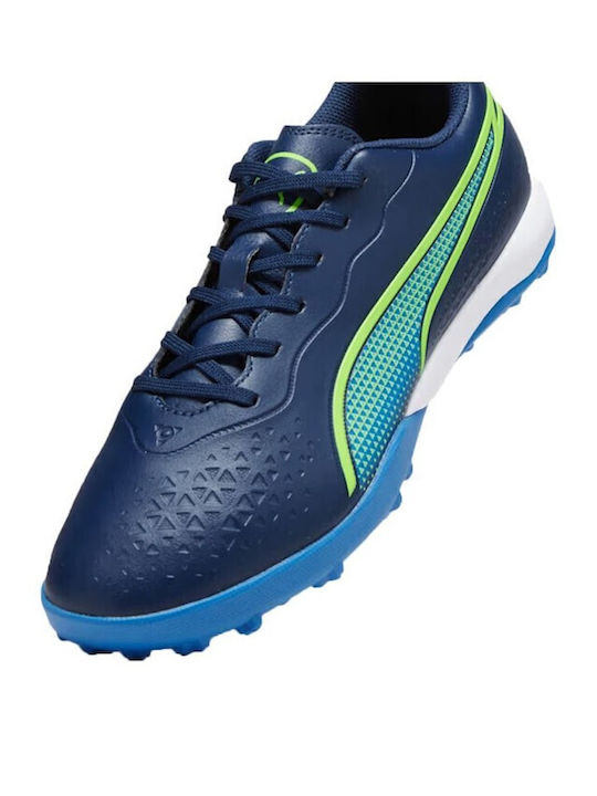 PUMA King Match Fußballschuhe mit geformten Stollen Blau