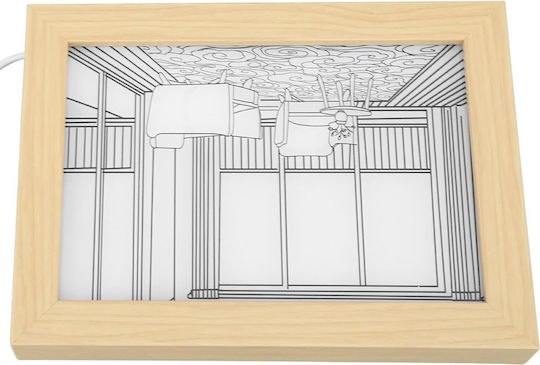 Dekorative Lampe Panel Weiß